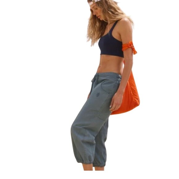 Free People Movement – For Real Crop Pants – Summer Storm – Small – NWT - Picture 12 of 14